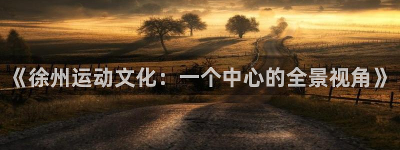 凯捷体育集团：《徐州运动文化：一个中心的全景视角》