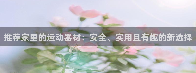 凯捷体育开户：推荐家里的运动器材：安全、实用且有趣的